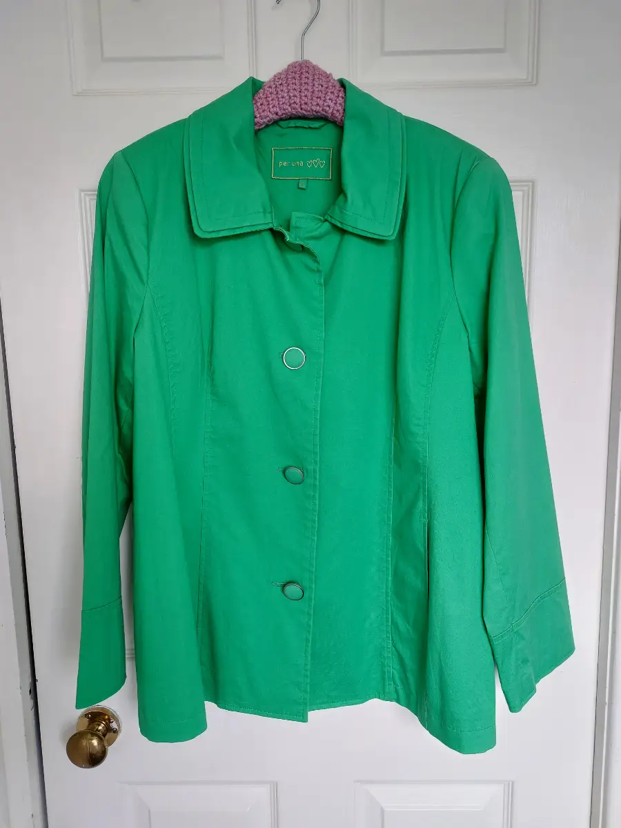 Per Una Green Lightweight Jacket Size 16