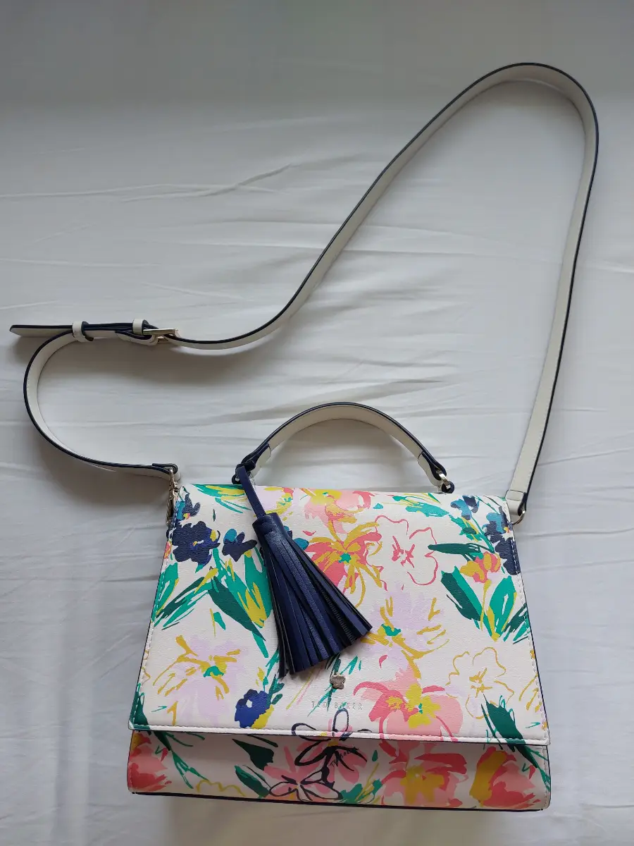 Ted Baker Mellena Magnolia Floral Top Handle Crossbody Bag