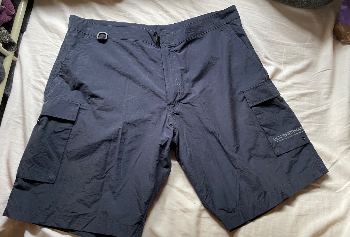 Ben Sherman men’s navy blue cargo shorts lightweight utility XL / W40