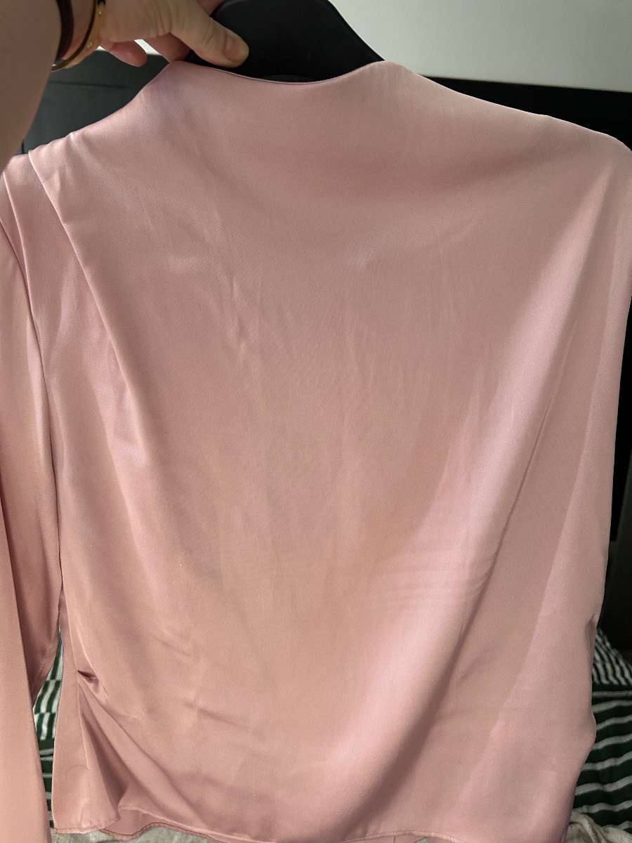 Pink Satin H&M blouse