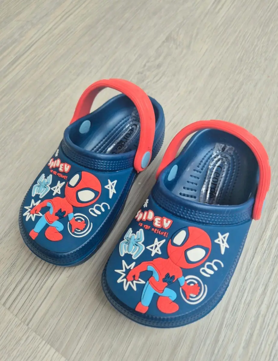 Boys Spiderman Navy & Red Clogs Size 6 George at Asda