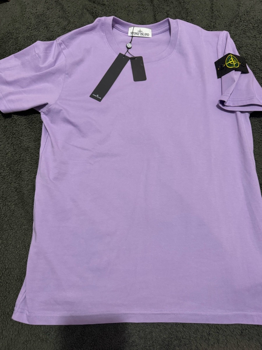 Purple stone island t shirt small