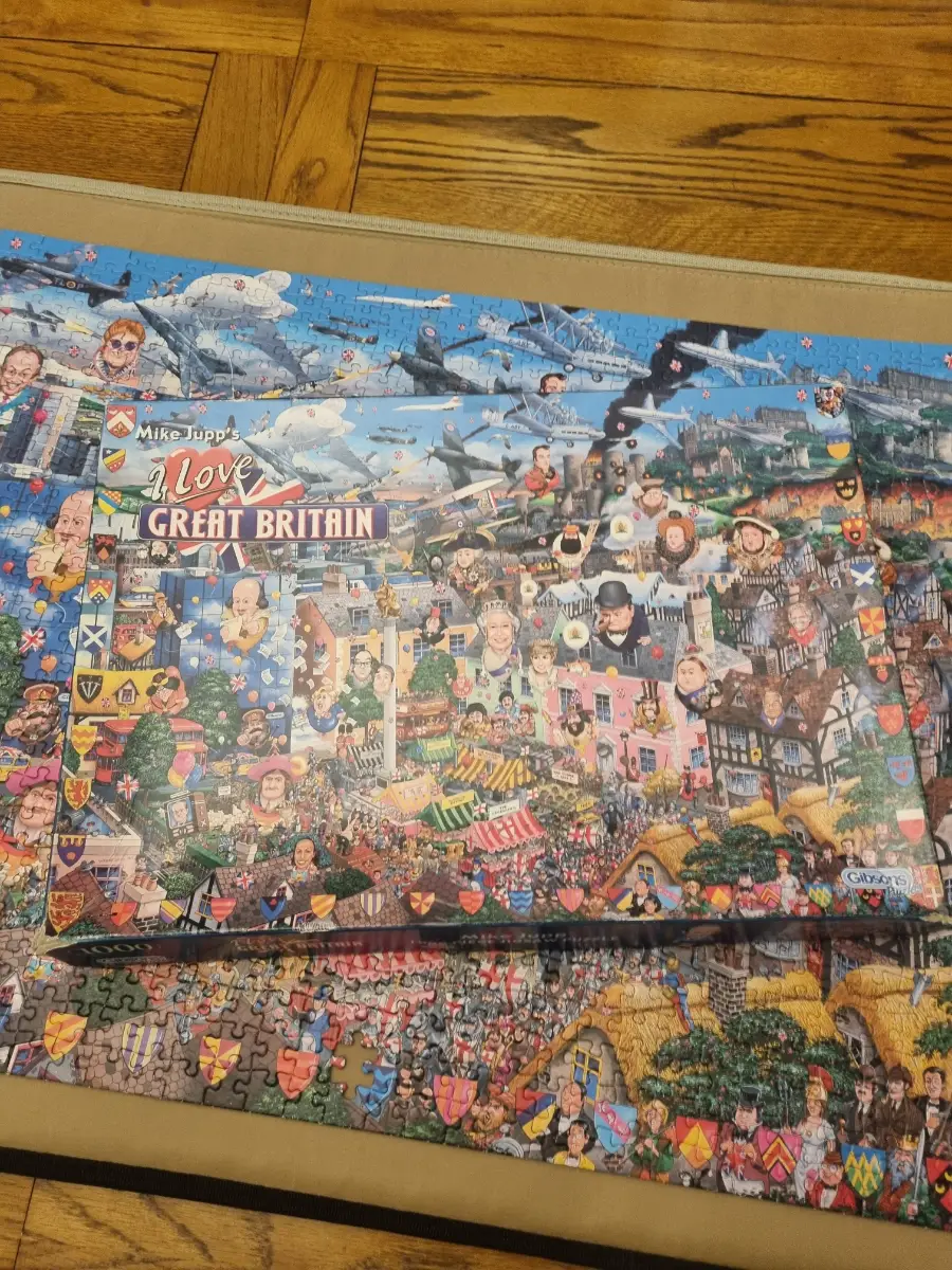 Gibsons Jigsaw Puzzle Mike Jupp's I Love Great Britain 1000 Piece