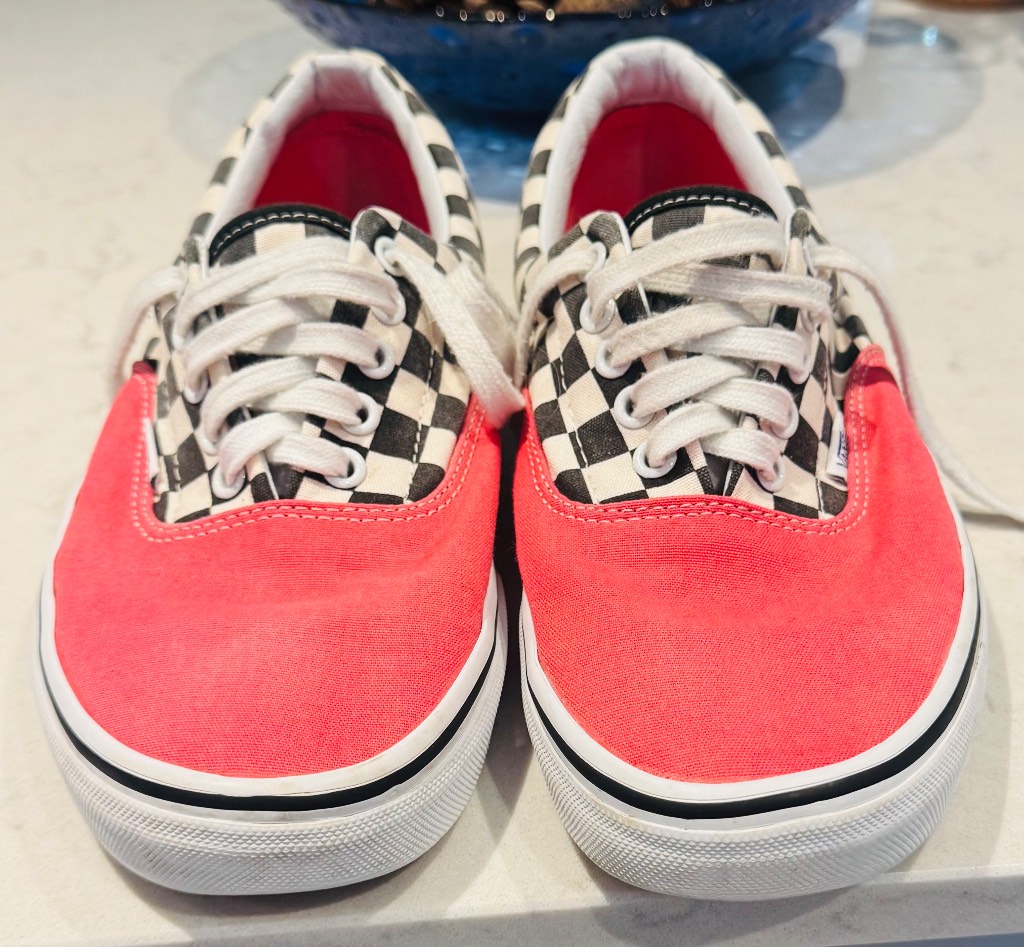 Great condition chequered vans size 9