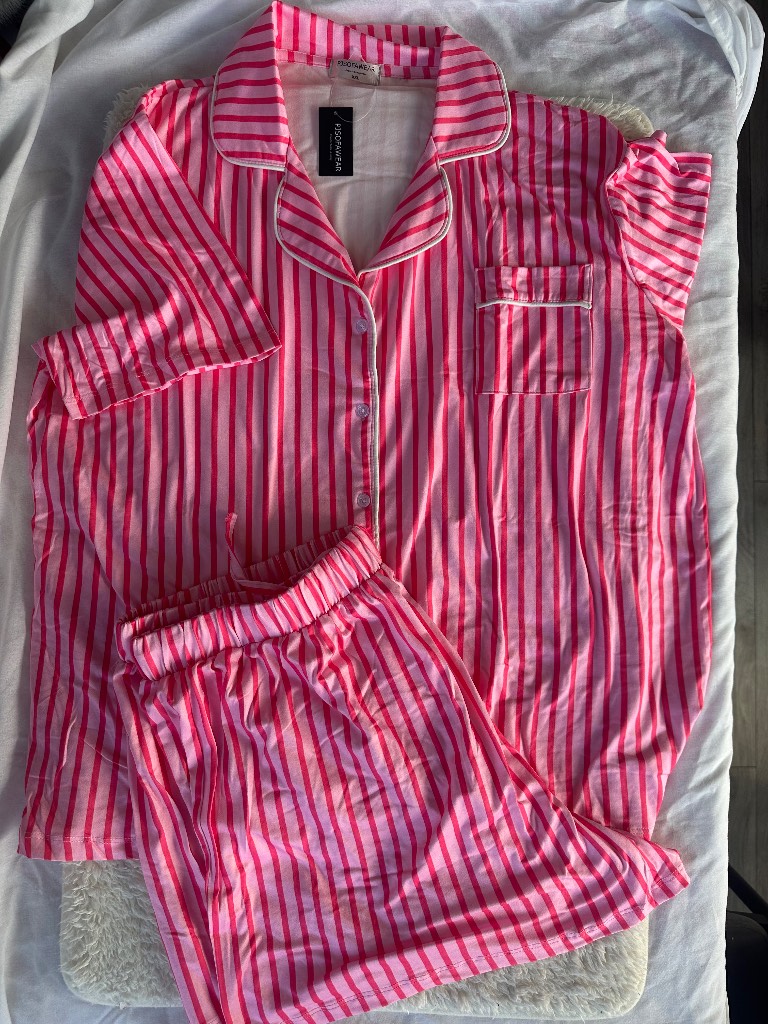 Candy stripe short ladies Pjs size XXL