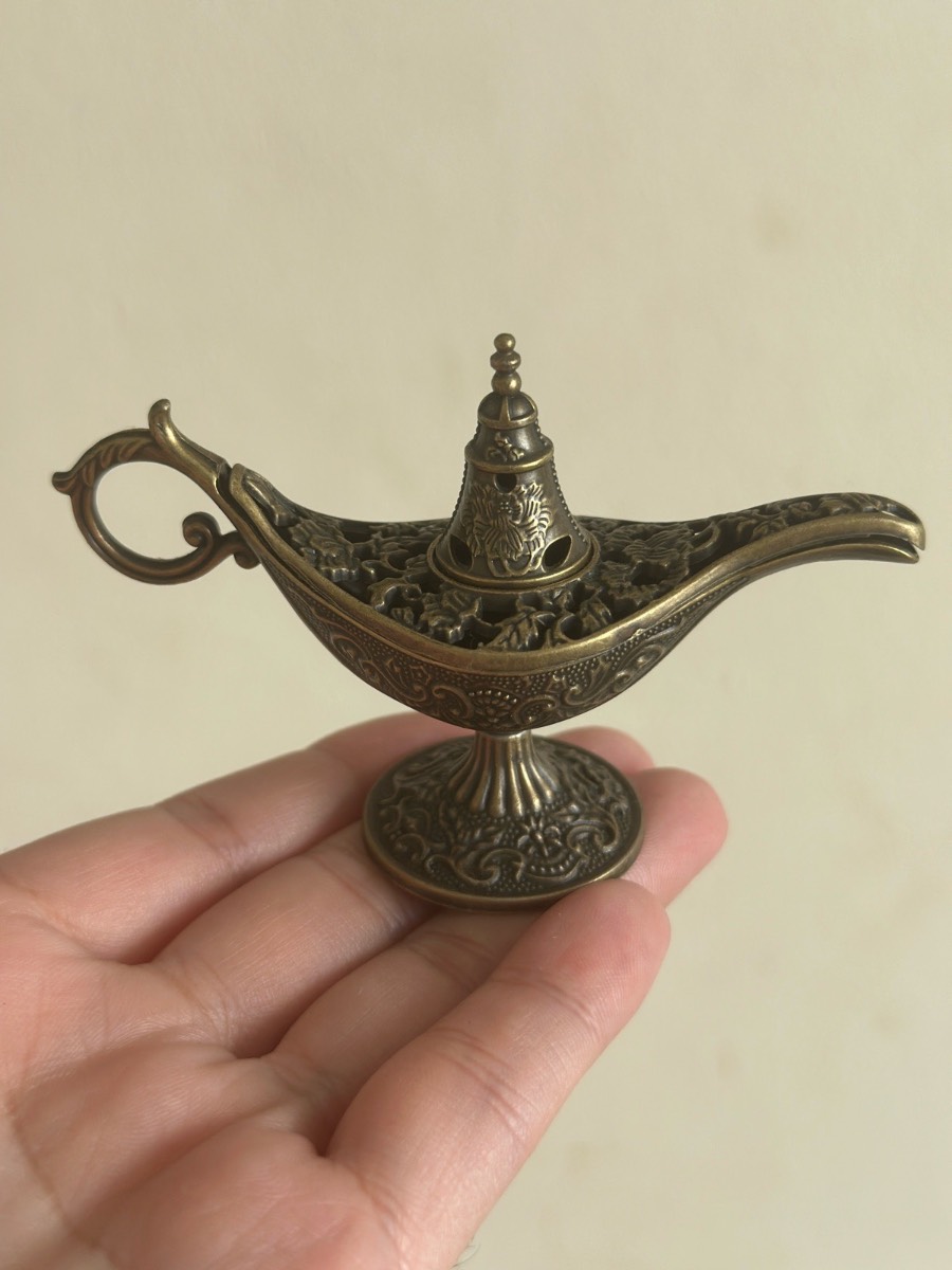 Wish burner incense holder ornament Vintage style antique look dive home decor