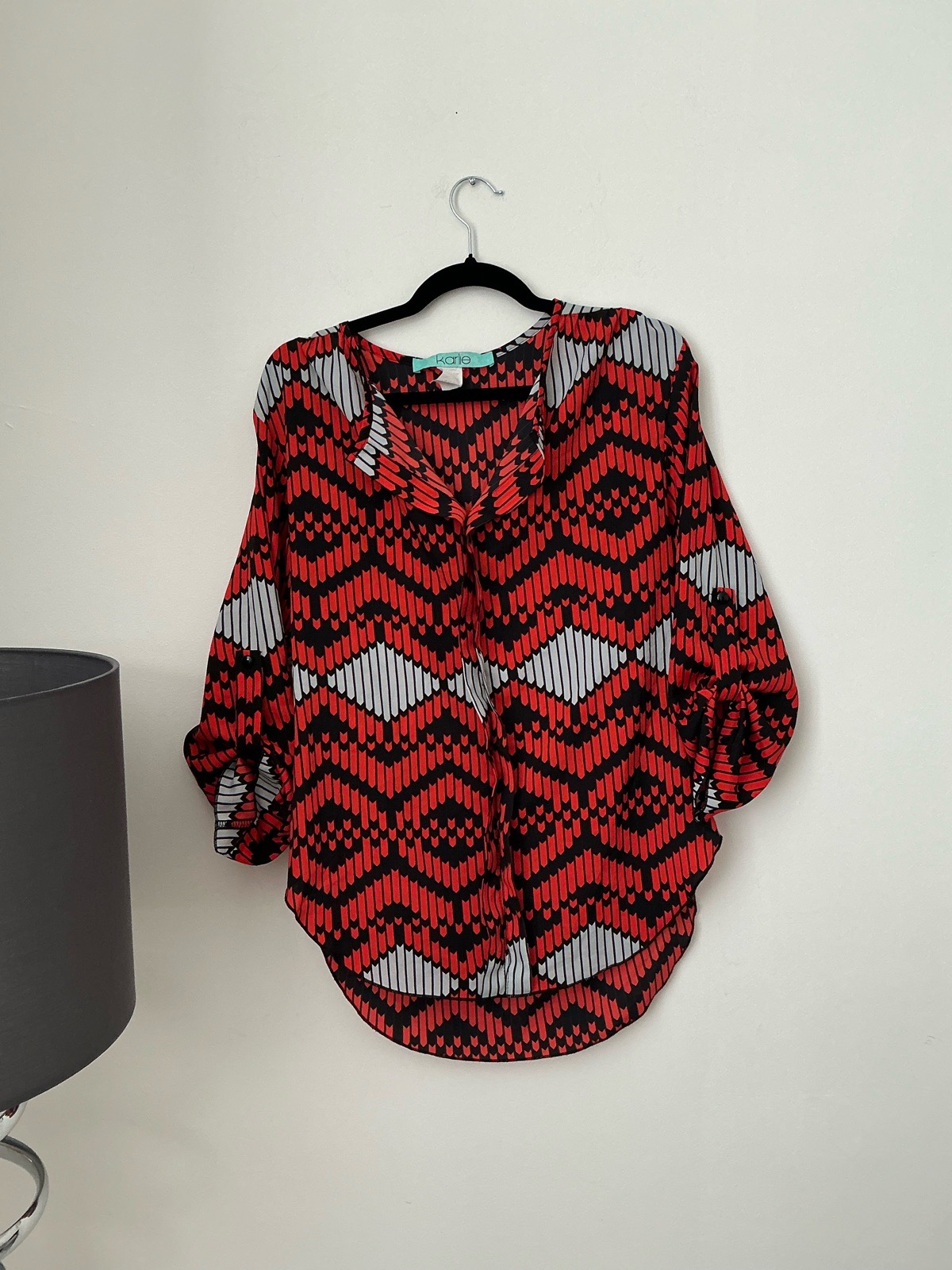 Karlie Y2K Geometric Blouse Size S
