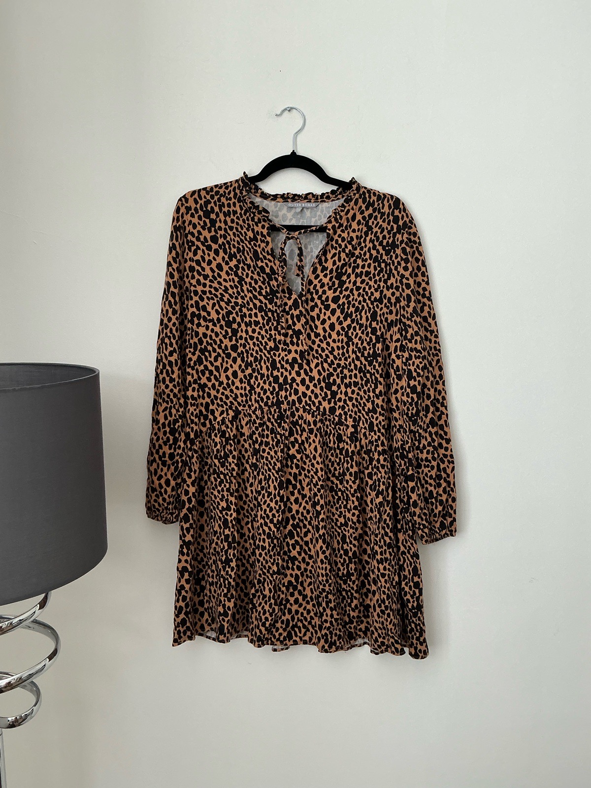 Oliver Bonas Leopard Print Mini Dress