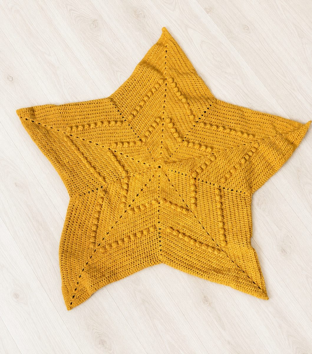 Mustard star blanket