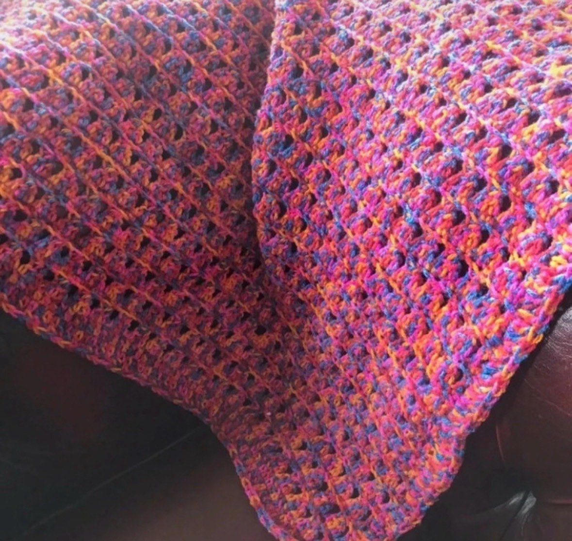 Bright baby blanket