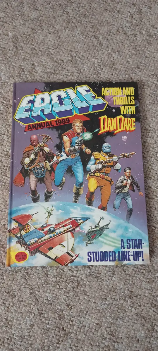 Eagle annual book 1989 with Dan dare