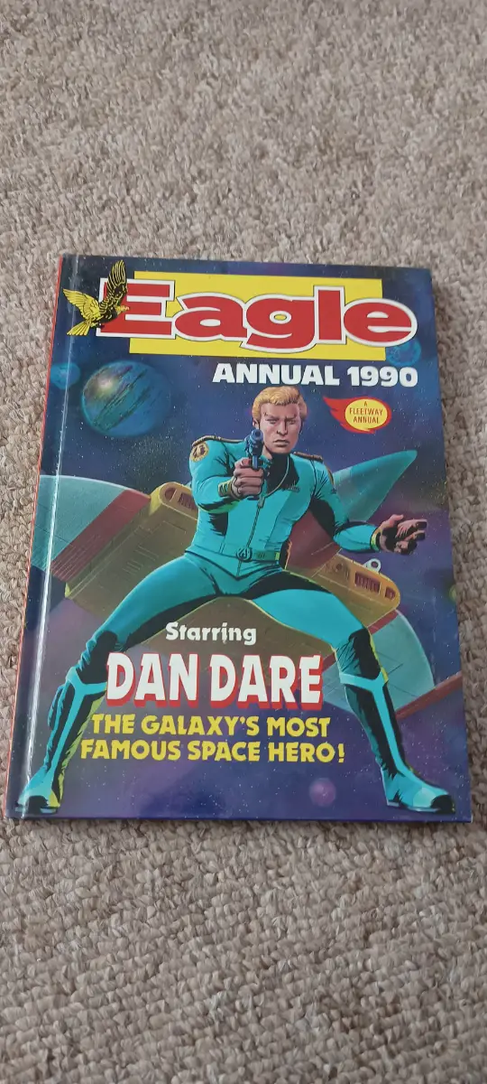 Eagle annual book with Dan dare 1990