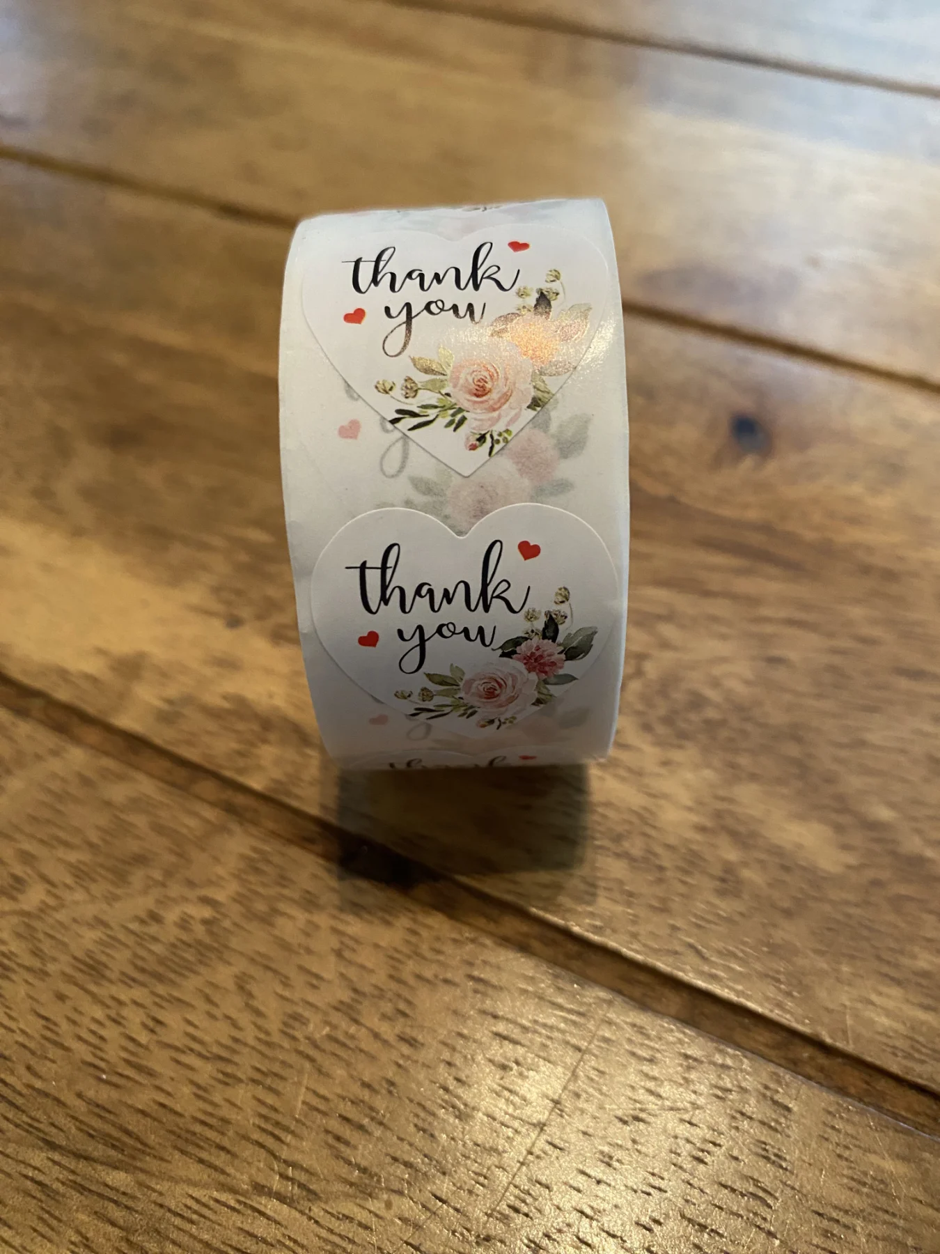 New Floral Thank You Stickers