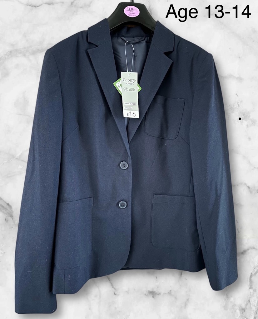Girls Navy School Blazer Age 13-14 years