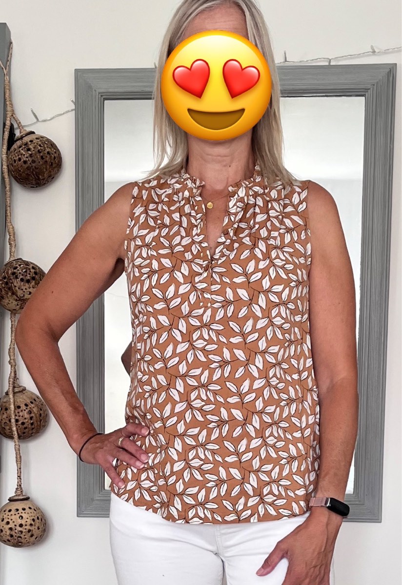 Brown short-sleeve 100% organic cotton Sea Salt 'Flower Fields' top - summer, holiday, casual, cool