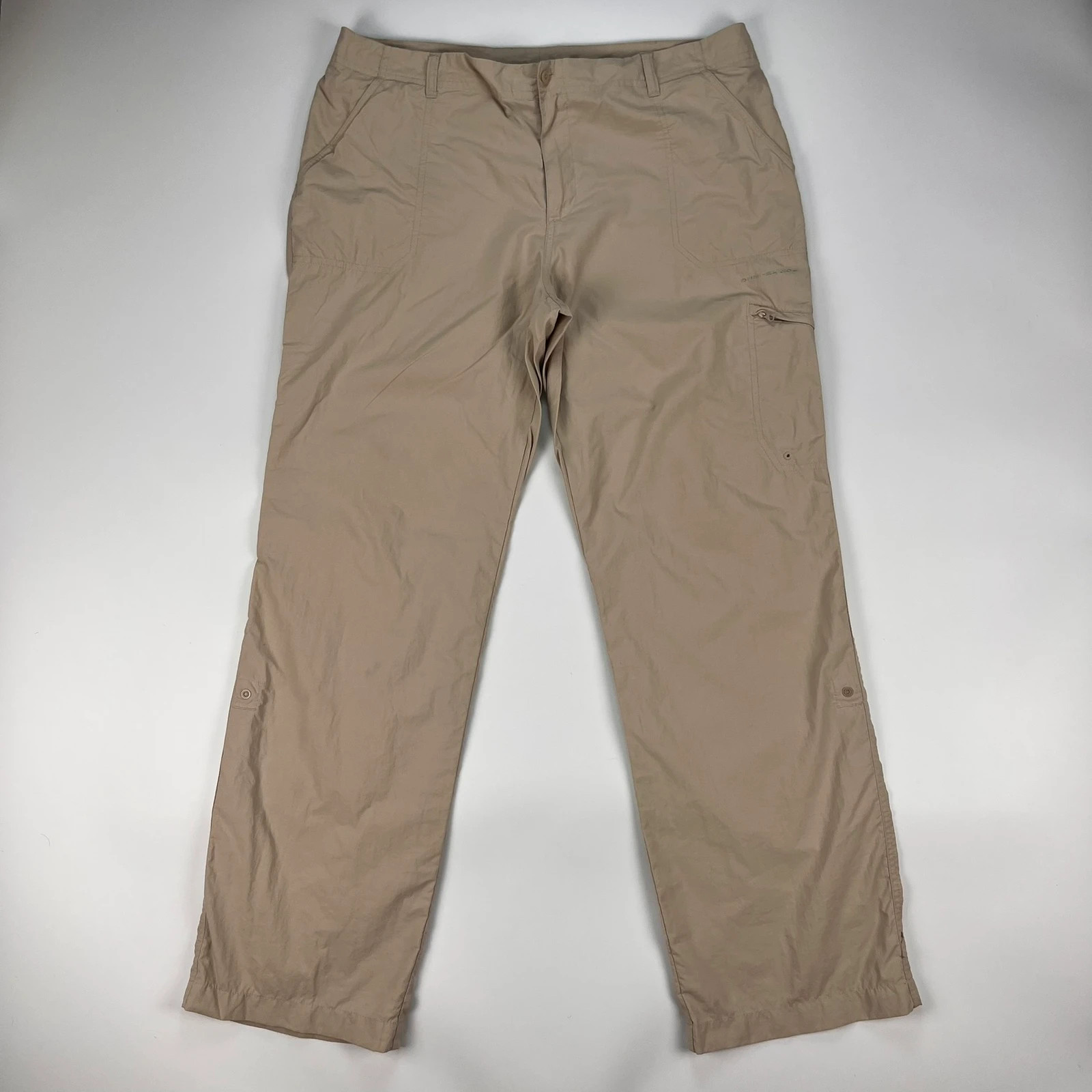 Columbia Trousers Womens 16 W36 L32 Beige Omnishield Hiking Fishing PFG