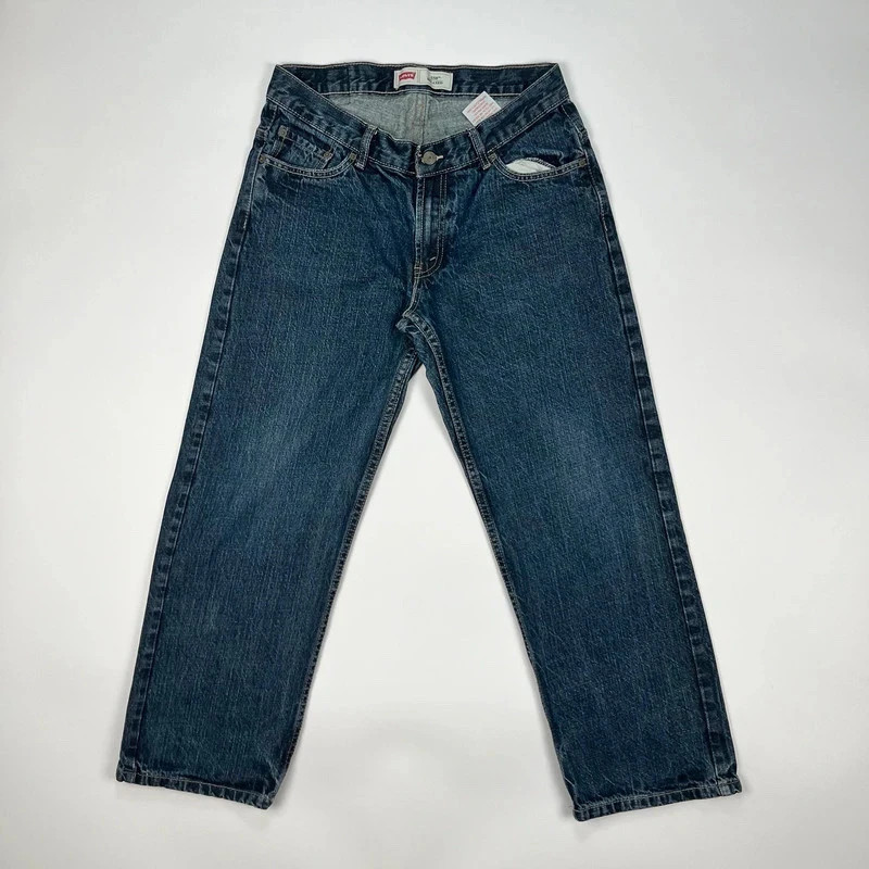 Levis 550 Jeans Boys W30 L26 Husky Blue Relaxed fit Trousers