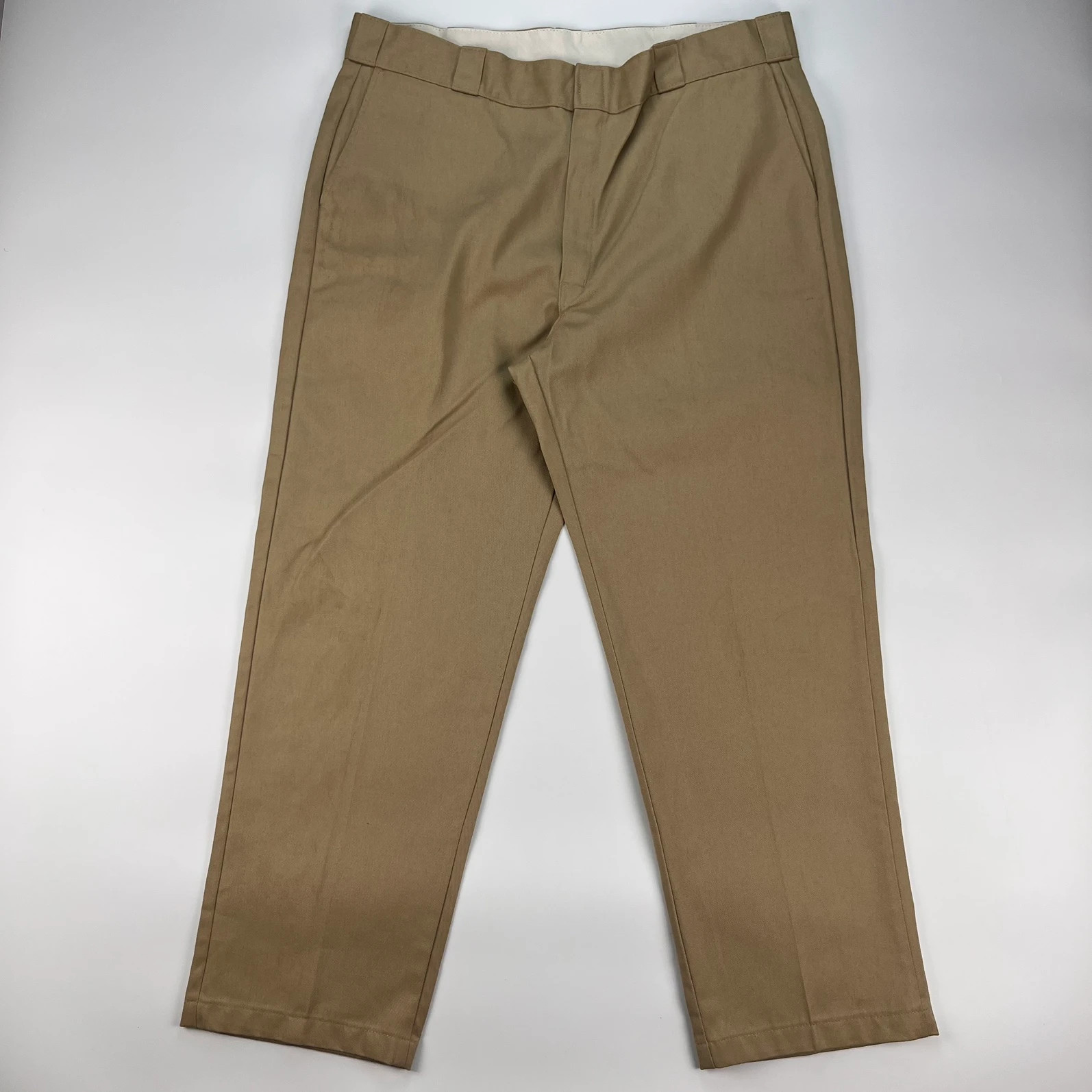 Dickies Chino Trousers Men’s W340 L30 Beige Straight Fit Workwear Utility Pant