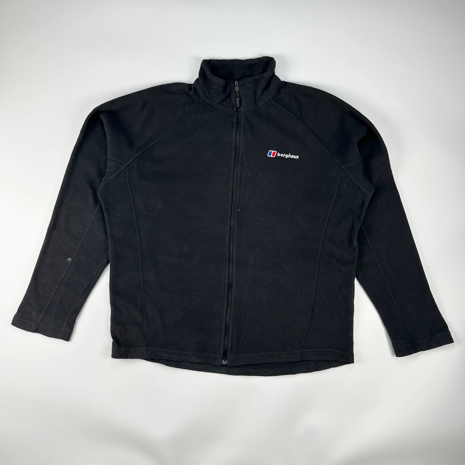 Berghaus Fleece Jacket Mens Medium Black Polartec Full Zip Thermal Coat