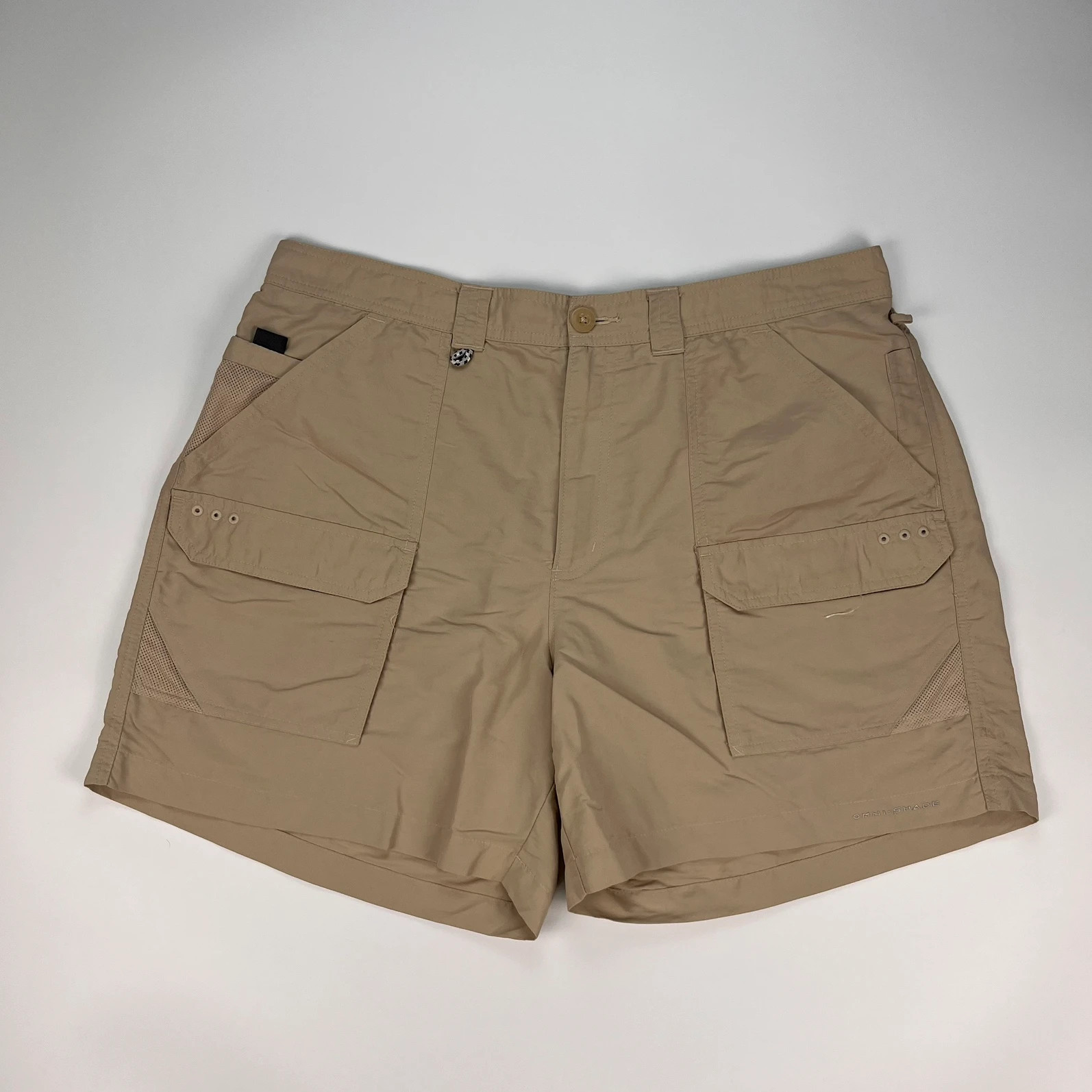 Columbia Shorts Men’s W38 Beige Utility Outdoor Walking Hiking Fishing PFG