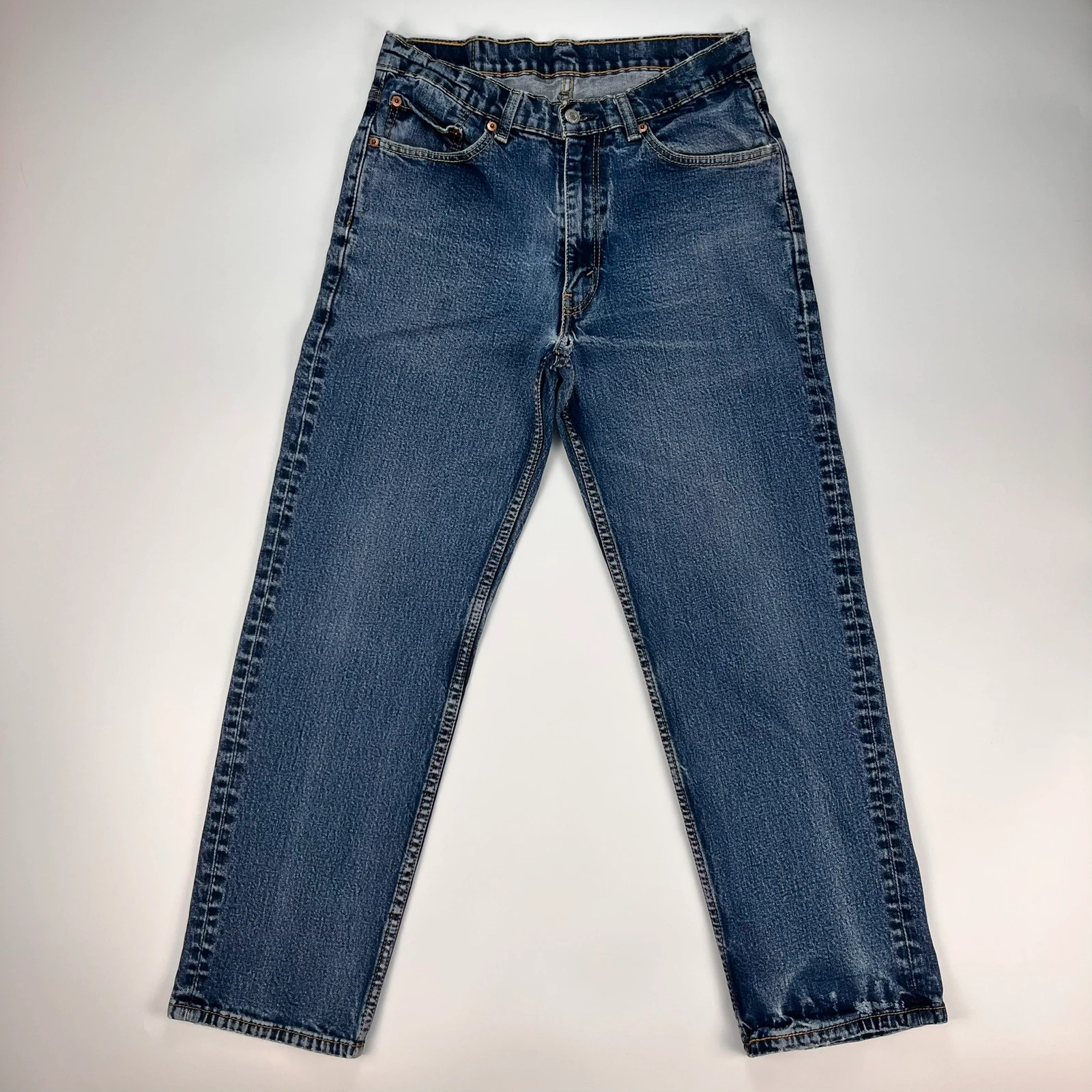 Levis 550 Jeans Mens W34 L30 Blue Regular Fit Denim Trousers