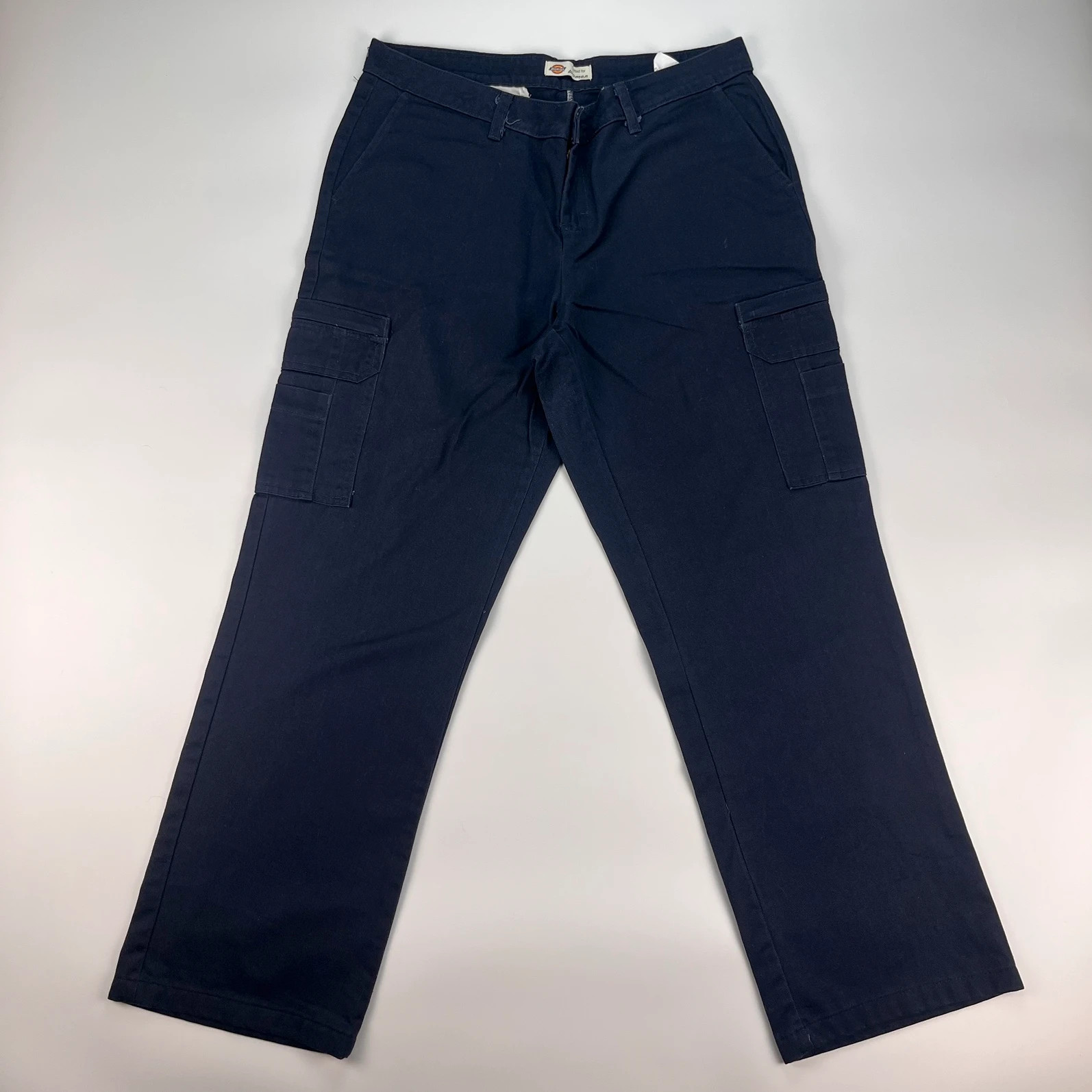 Dickies Cargo Trousers Women’s 12 Regular W38 L30 Navy Workwear Utility Pant