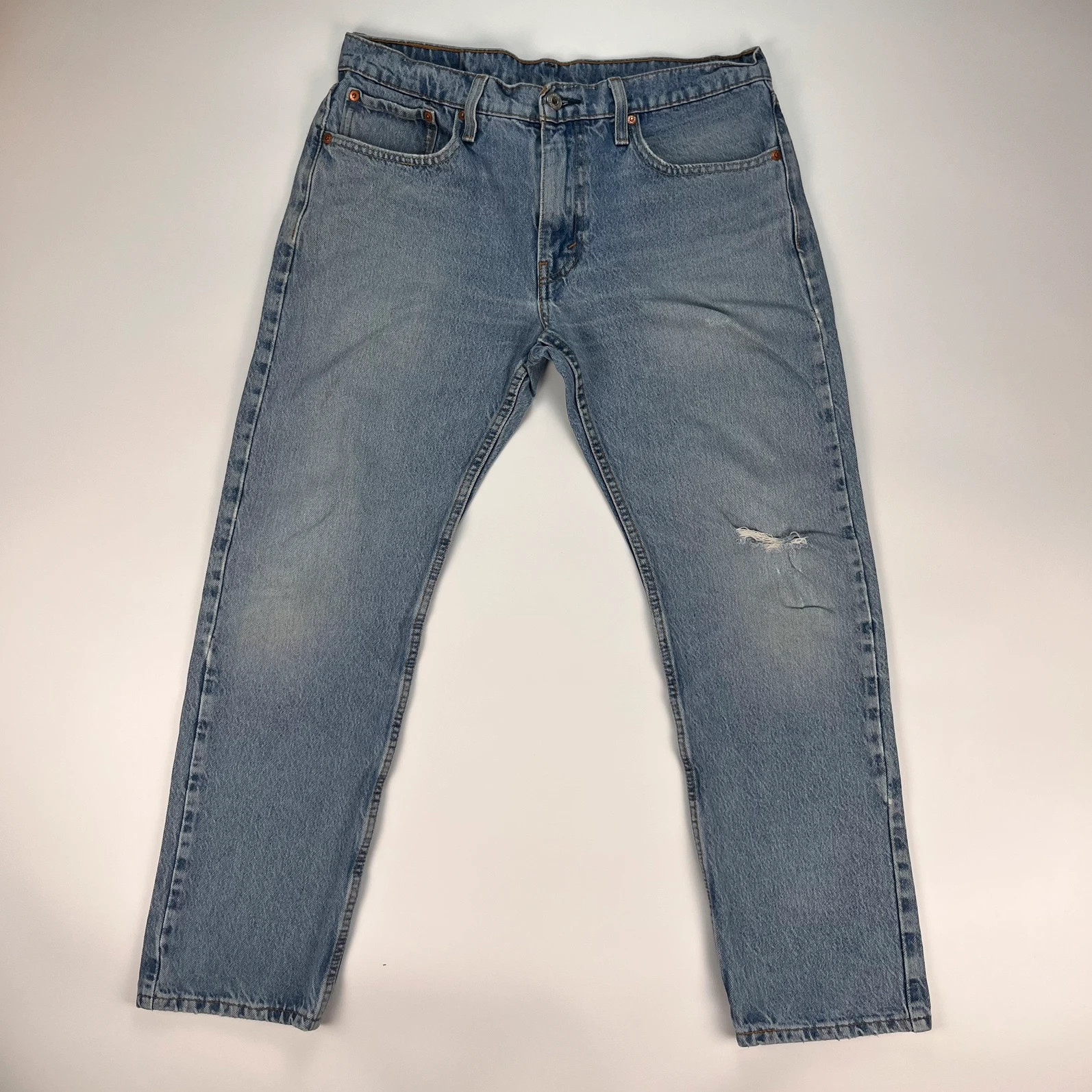 Levis 502 Jeans Mens W32 L30 Blue Regular Fit Denim Trousers Premium 100% Cotton