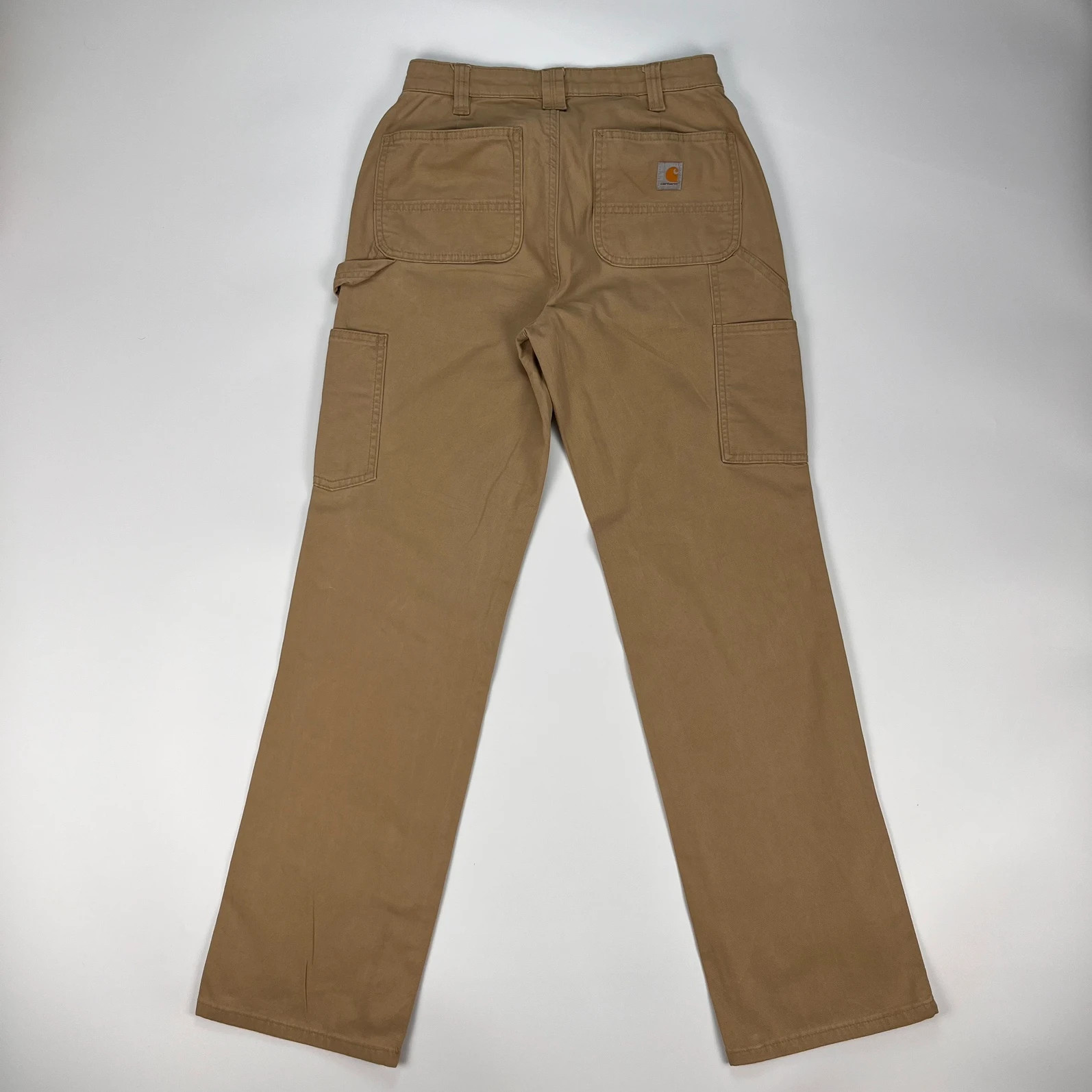 Carhartt Carpenter Jeans Womens 6 W27 L31 Beige Loose Straight Relaxed Fit Pant