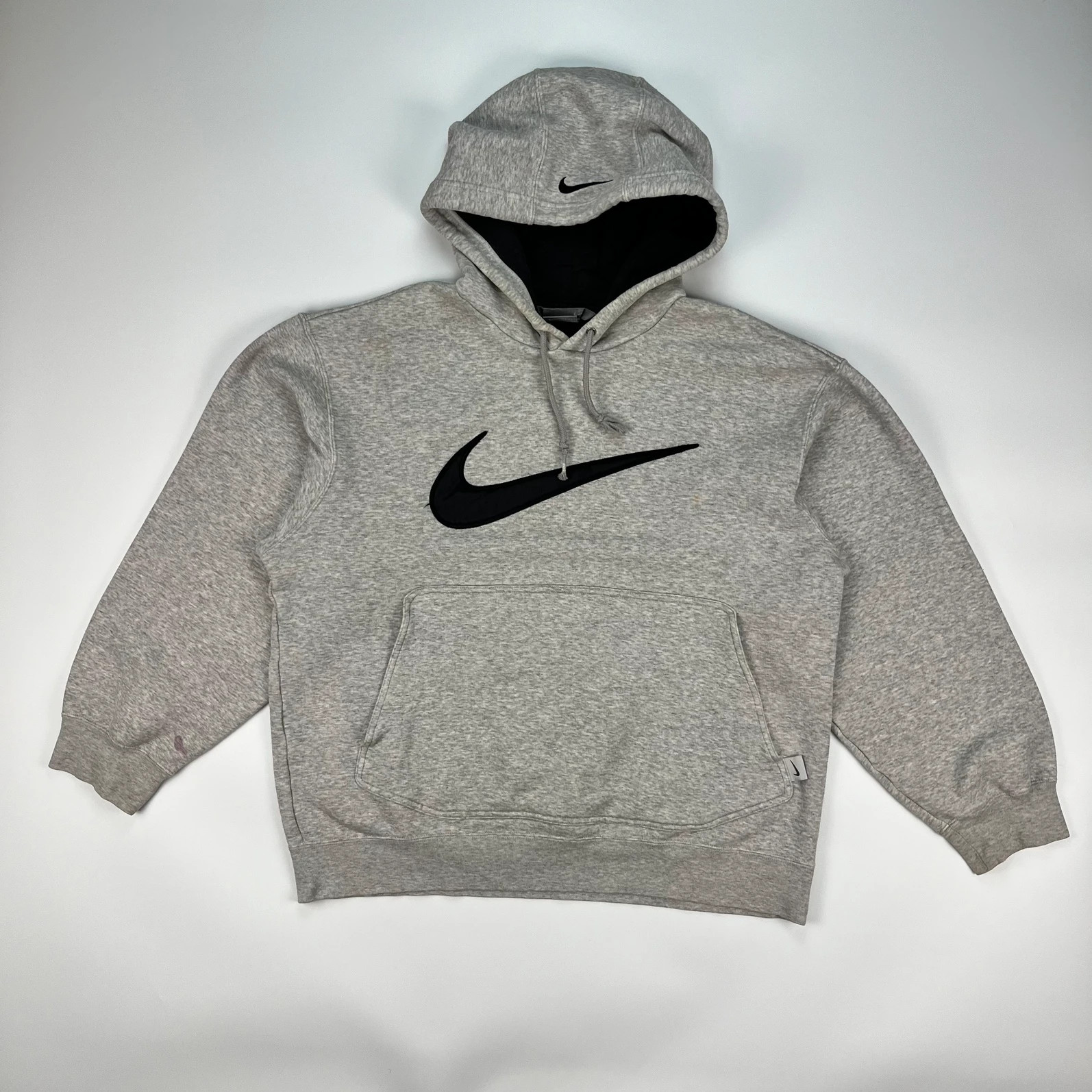 Nike Hoodie Men’s Small Grey Vintage Y2K Silvertag Sweatshirt Pullover