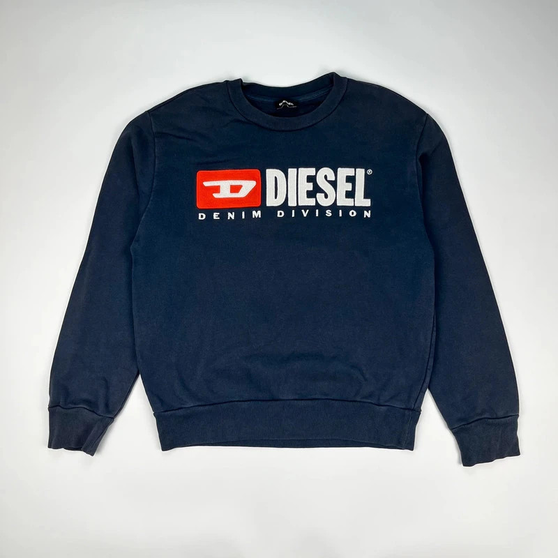 Diesel Sweatshirt Jumper Womens Small Navy Pullover