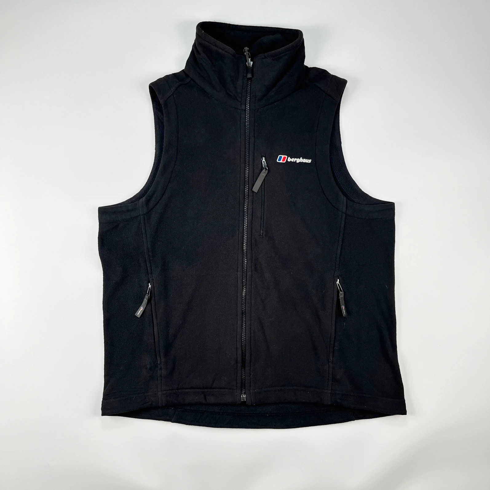 Berghaus Fleece Gilet Vest Jacket Mens Small Black Polartec Thermal Bodywarmer