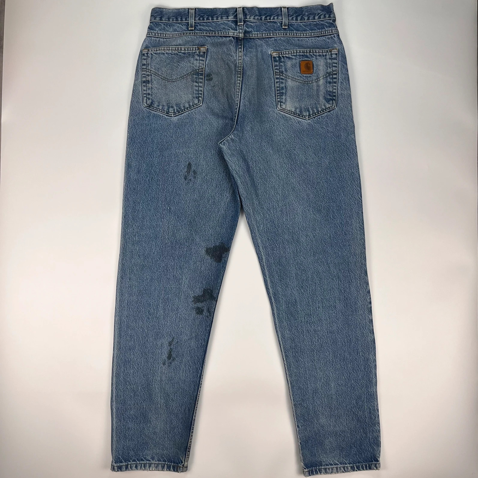 Carhartt Jeans Men’s W38 L34 Blue Straight Relaxed Workwear Trousers