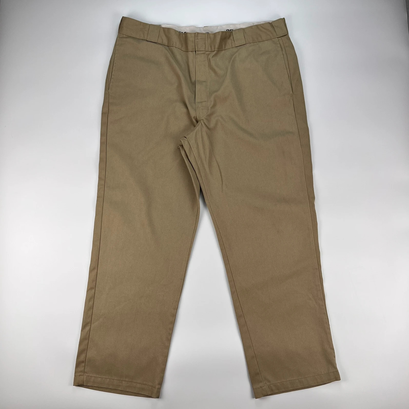 Dickies 874 Chino Trousers Mens W40 L30 Beige Straight Fit Workwear Utility Pant