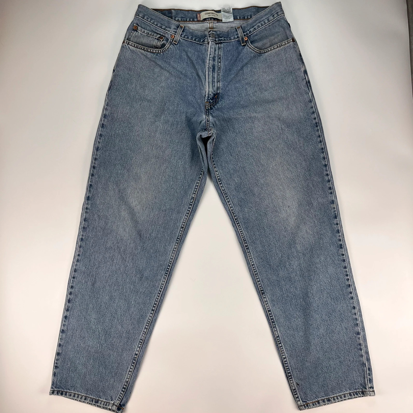 Levis 560 Jeans Mens W36 L34 Blue Comfort Fit Denim Trousers Premium 100% Cotton