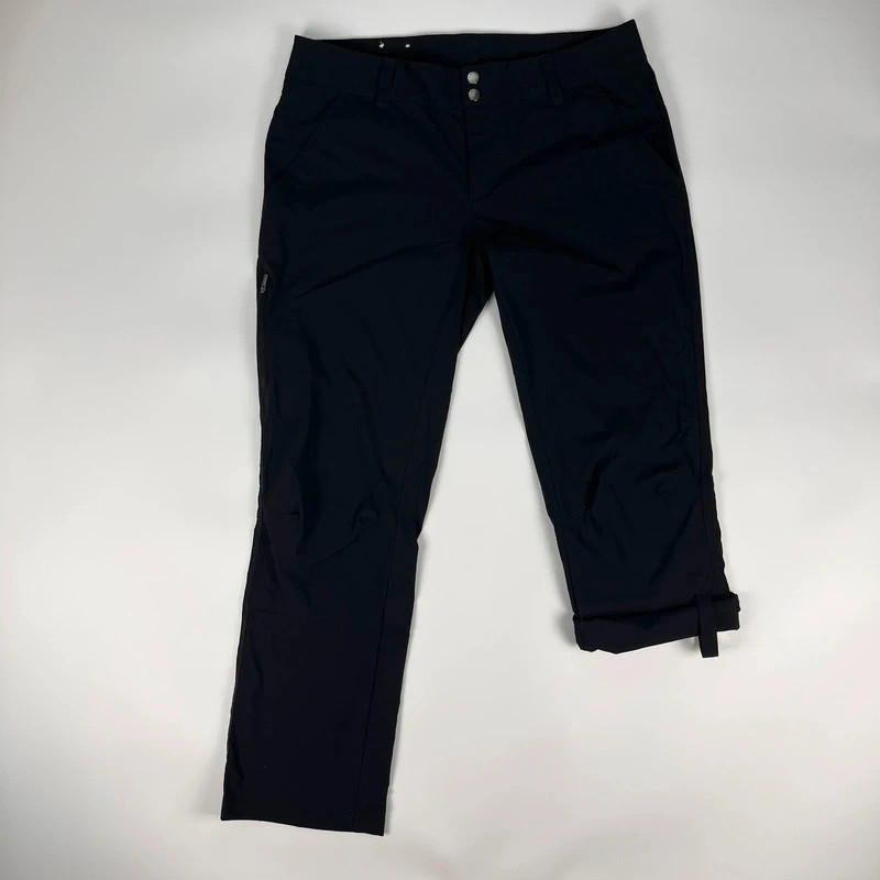 Columbia Trousers Women’s 14 Black Omnishield Convertible 3/4 Walking Hiking