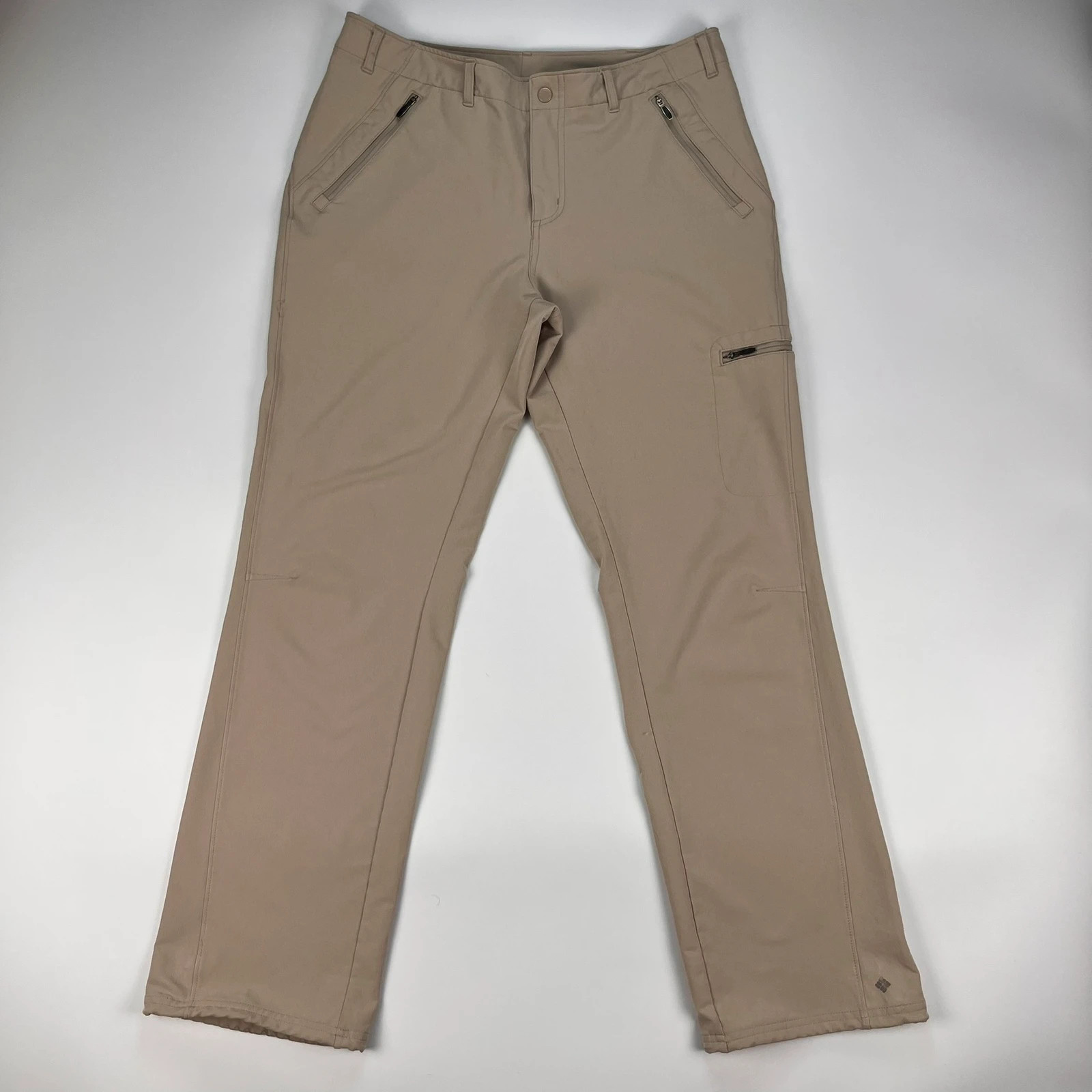 Columbia Trousers Womens 12 W32 L32 Beige Omnishield Titanium Walking Hiking