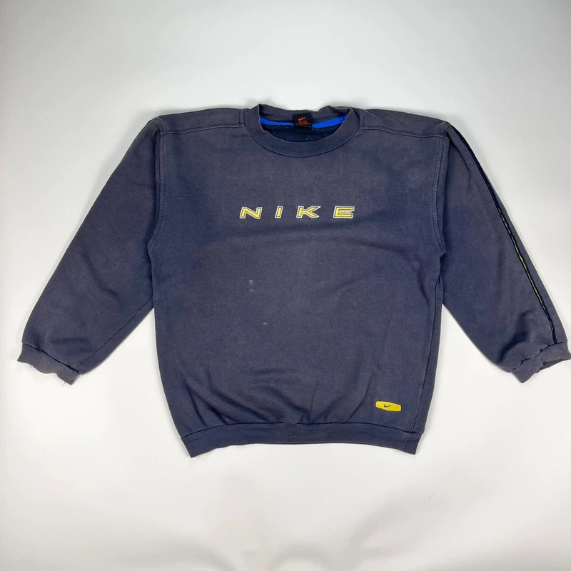 Vintage Nike Jumper Womens XL Navy Retro Y2K Sweatshirt