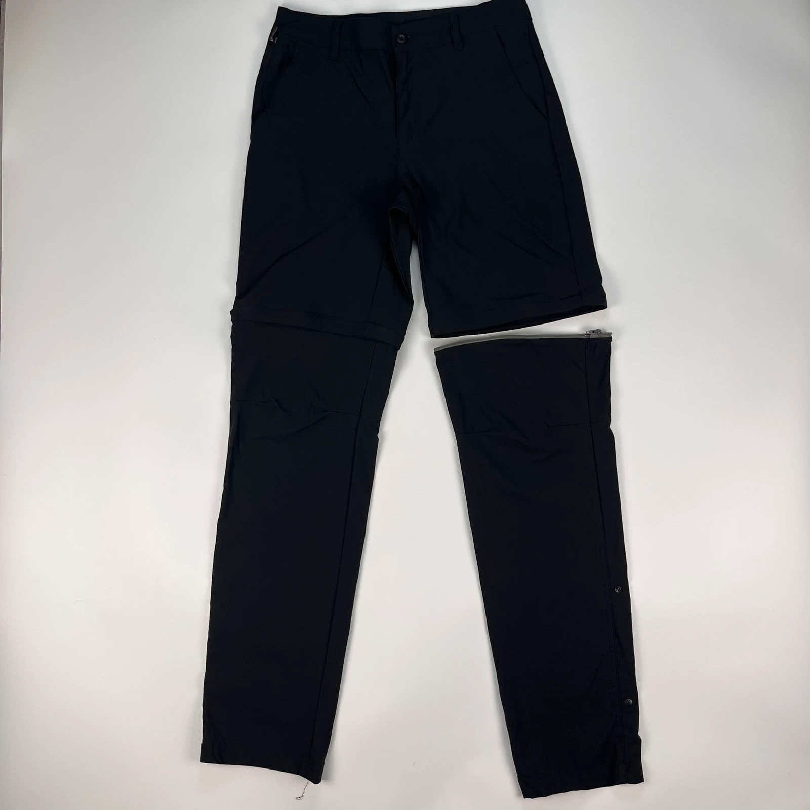 Columbia Trousers Womens 8 W28L34 Black Cargo Convertible Walking Hiking Fishing
