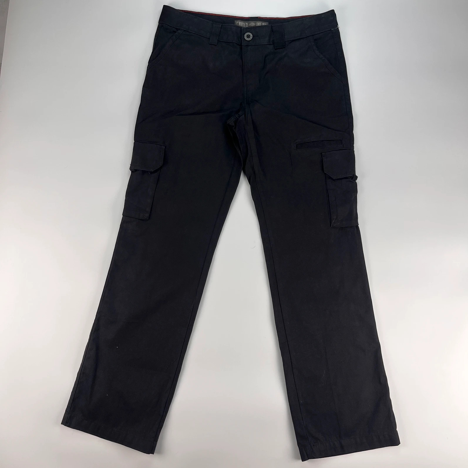 Dickies Cargo Trousers Women’s Size 12 W32 L32 Black Workwear Utility Pant