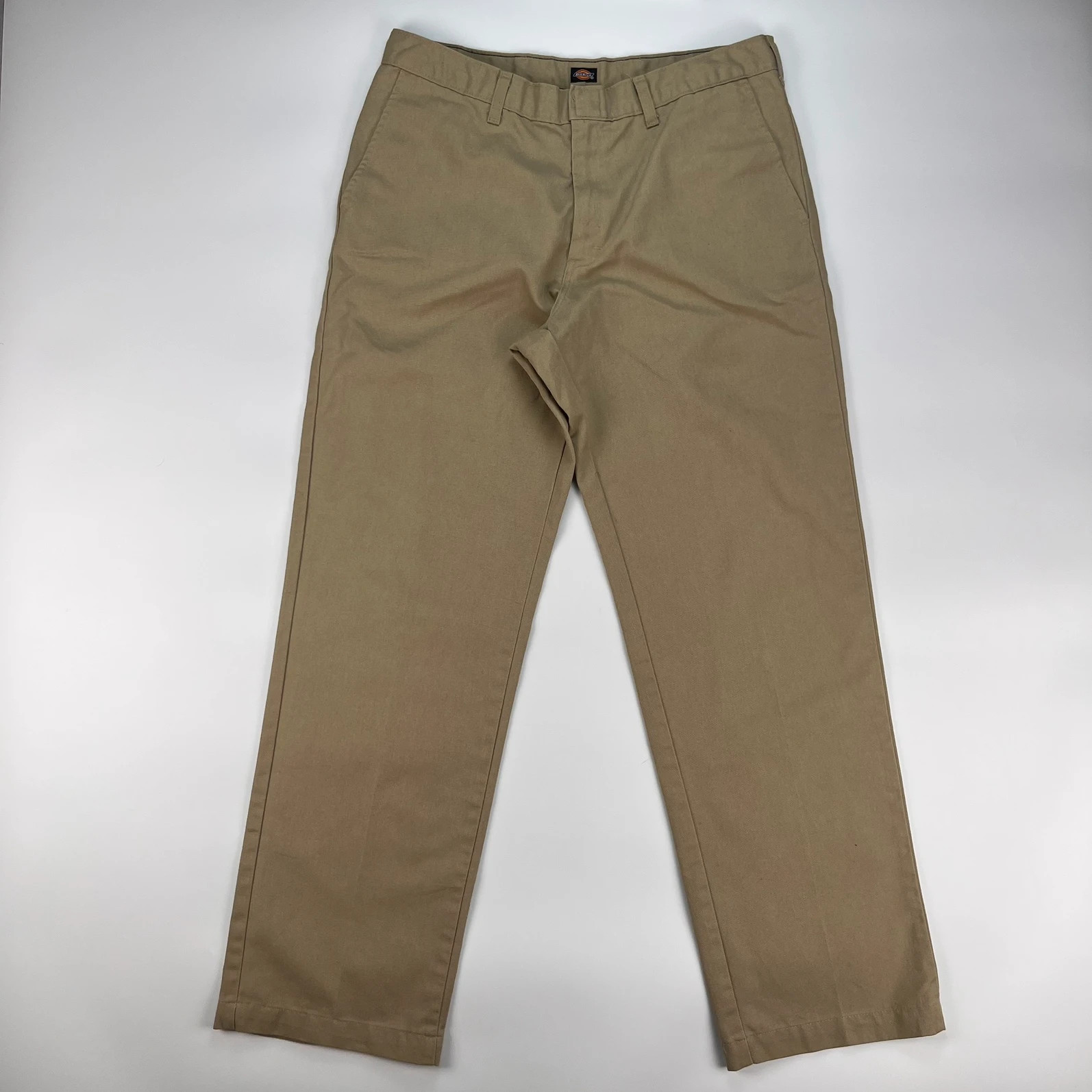 Dickies Chino Trousers Men’s W34 L32 Beige Straight Fit Workwear Utility Pant