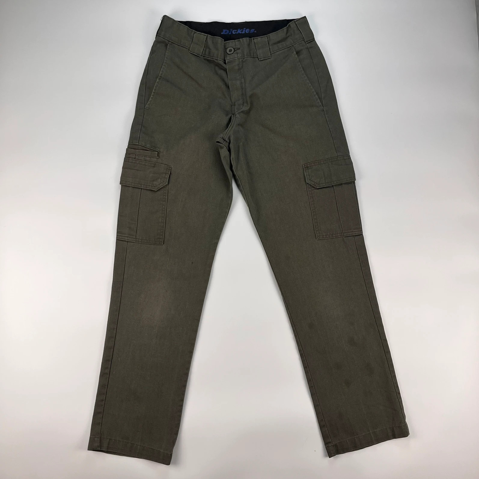 Dickies Cargo Trousers Men’s W30 L32 Green Straight Fit Workwear Utility Pant