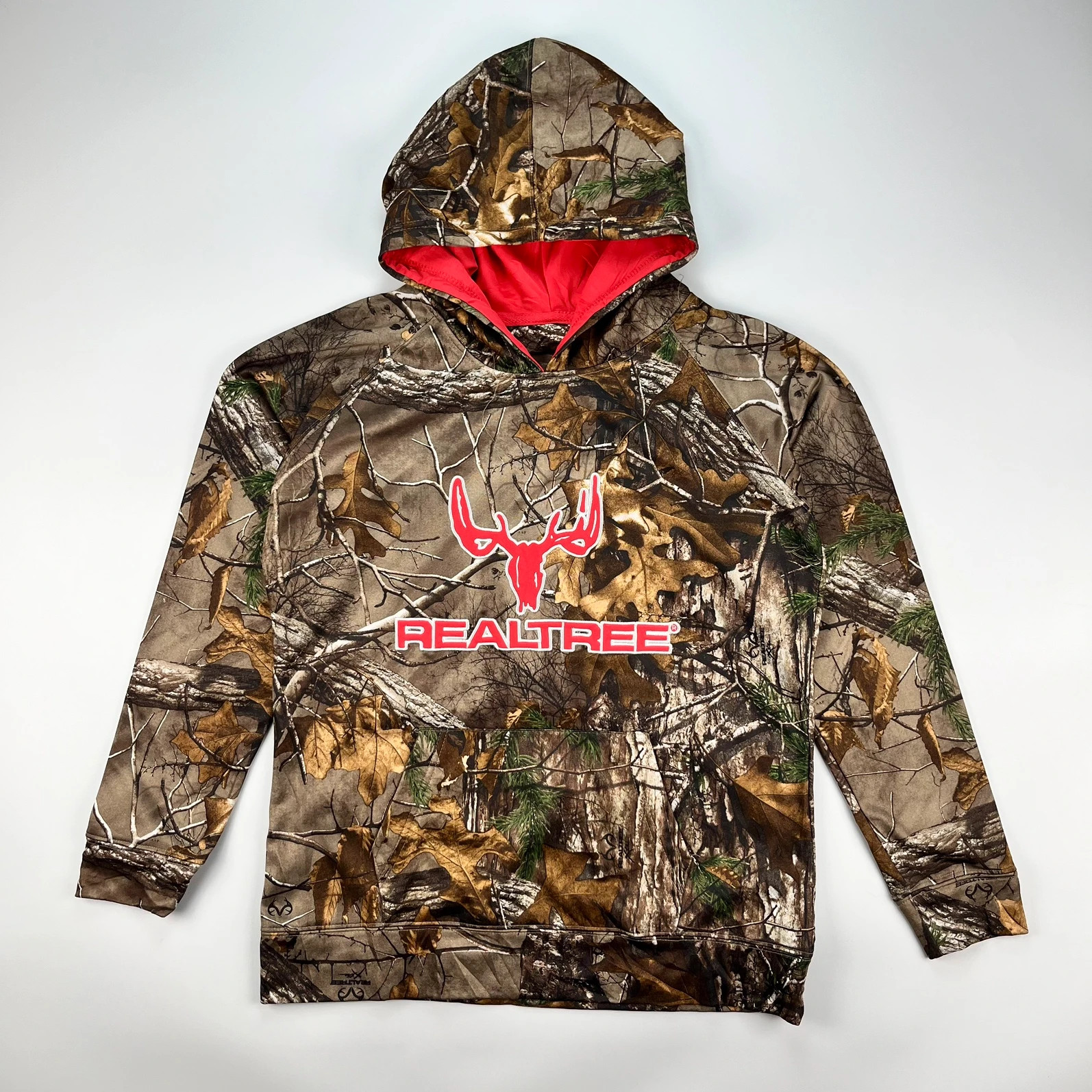 RealTree Hoodie Women Medium Camouflage Centre Logo Jungle Print Foliage Hunting