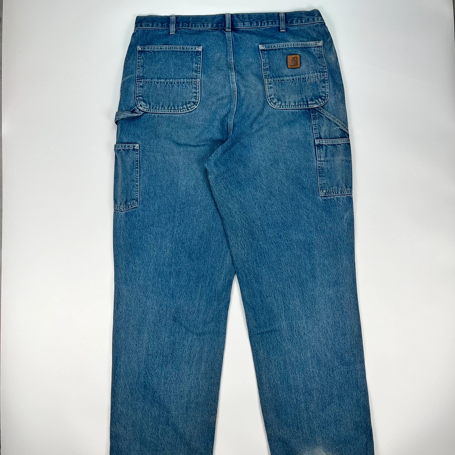 Carhartt Carpenter Jeans Men’s W40 L34 Blue Baggy Straight Relaxed Workwear Pant