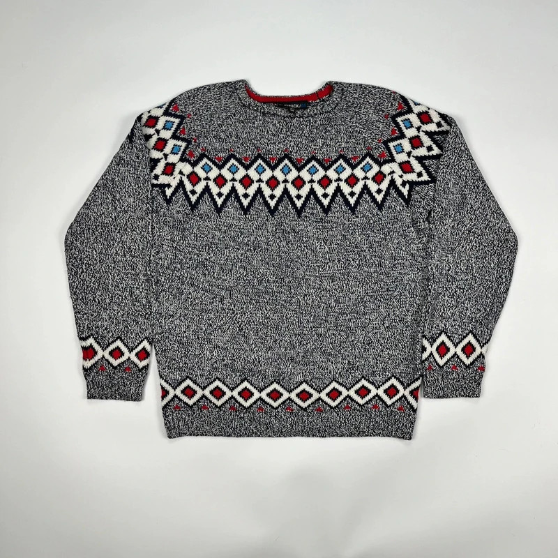 BHS Knitted Crewneck Jumper Kids 12-13 Patterned Sweater