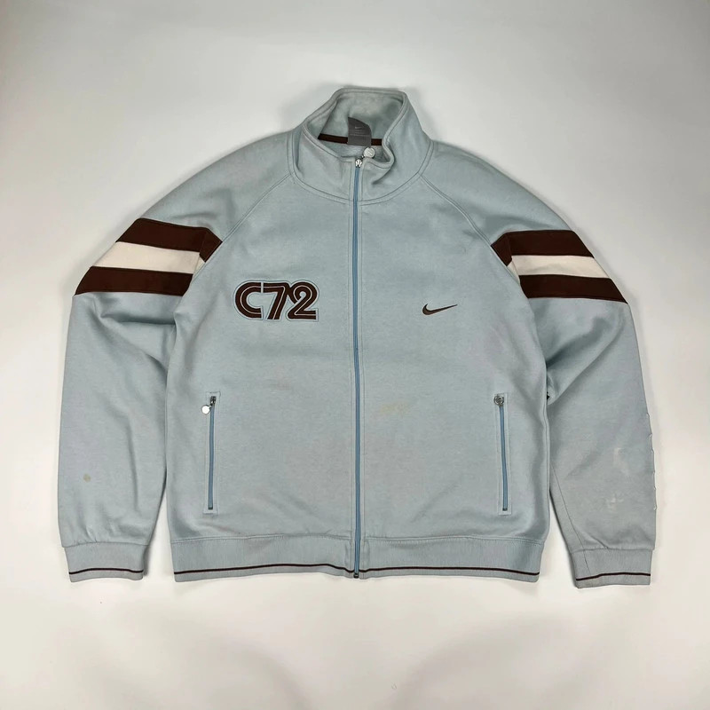 Nike Track Jacket Mens Medium Blue Vintage Y2K C72