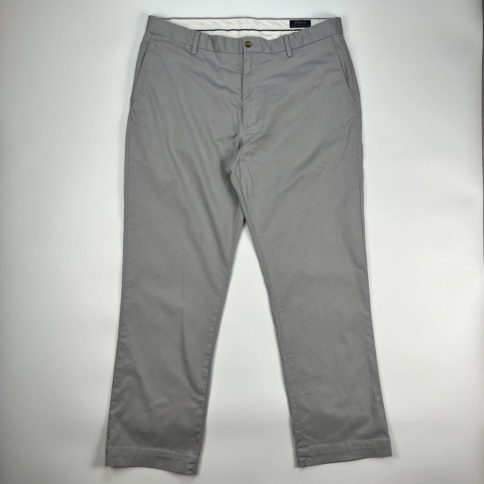 Ralph Lauren Chino Men’s W36 L30 Grey Stretch Classic Fit Cotton Trousers