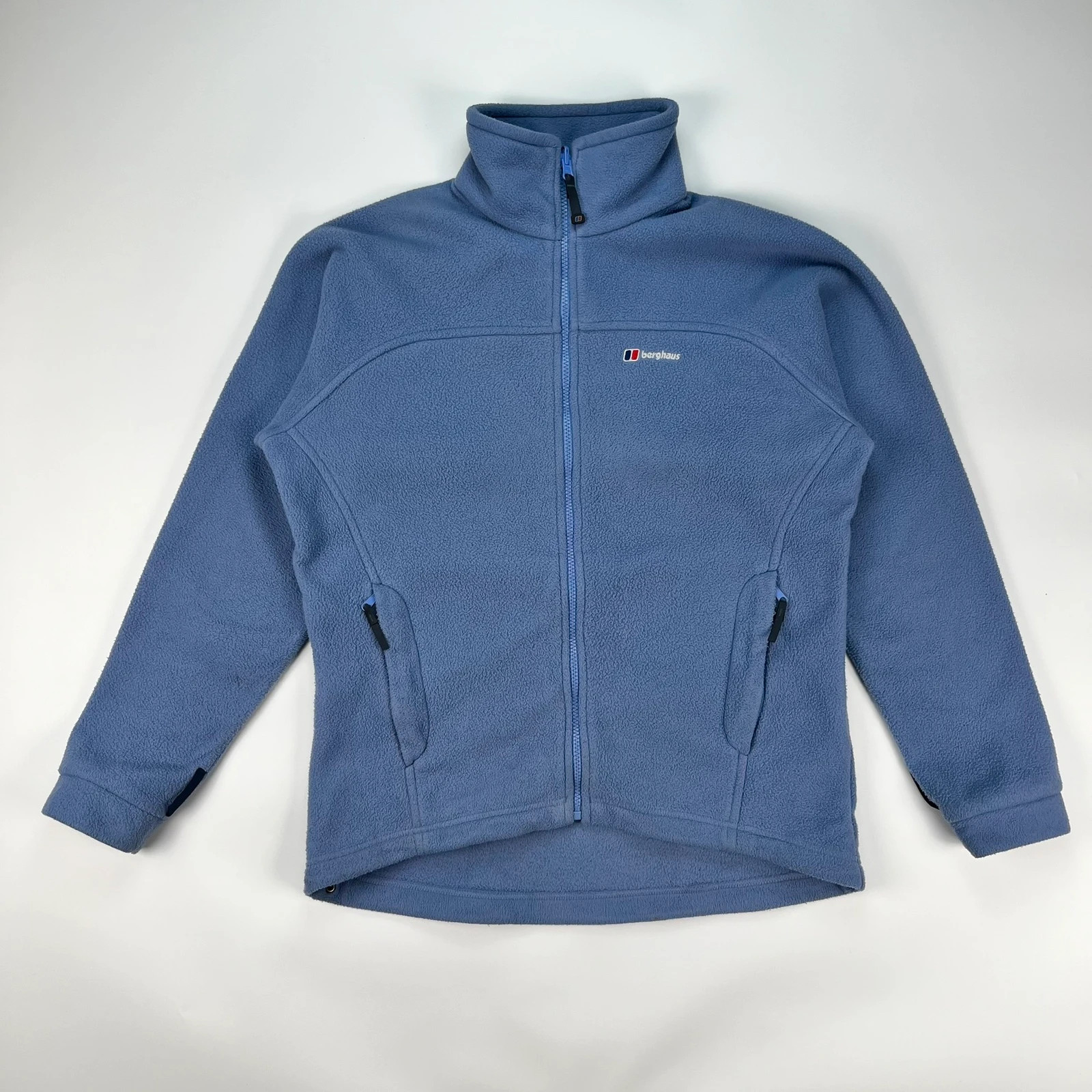Berghaus Fleece Jacket Womens Size 12 Blue Retrorise Full Zip Thermal Coat