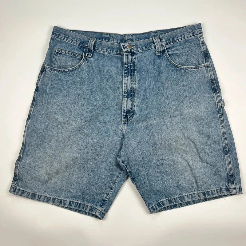 Wrangler Jean Shorts Mens W40 Relaxed Fit Carpenter Jorts