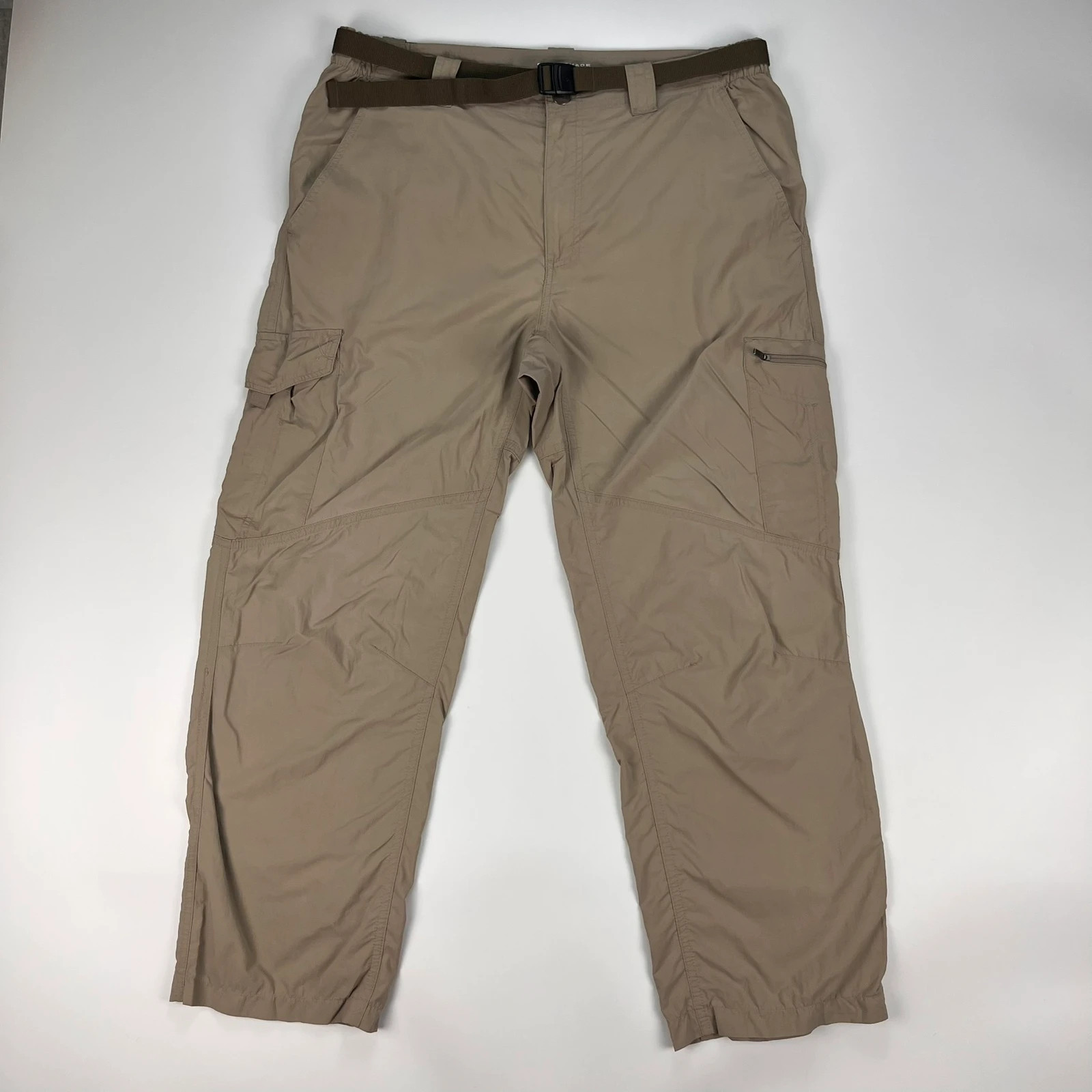 Columbia Trousers Mens W36 L29 Beige Omnishade Walking Hiking Fishing