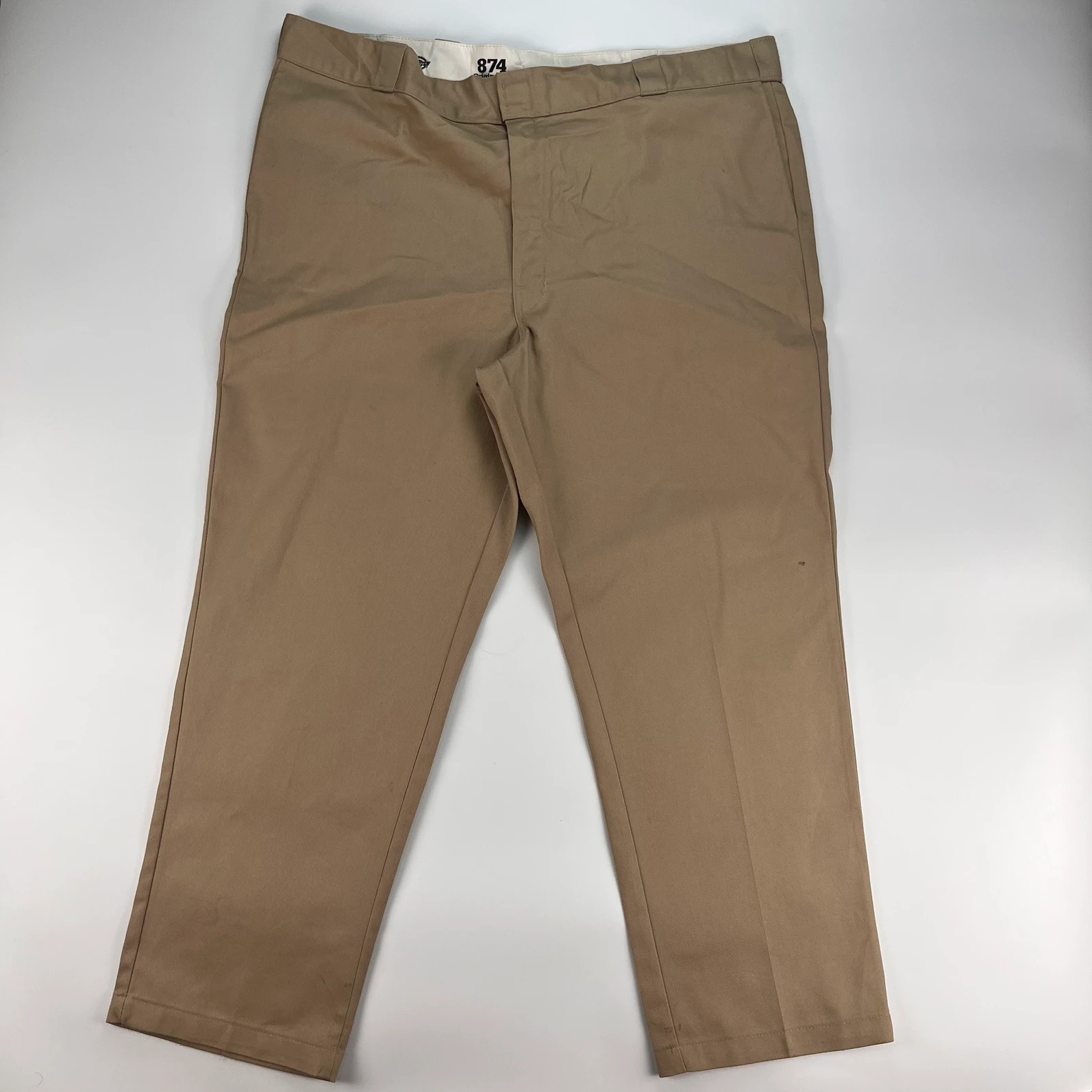 Dickies 874 Trousers Men’s W44 L30 Beige Straight Fit Workwear Utility Pant